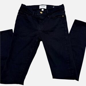 Frame Le Jeanne Black Skinny Ankle Length Jeans retail $218 Size 27 EUC
